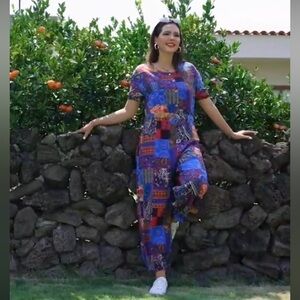 Boho style jumpsuit size XL NWT